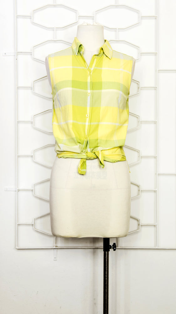 
            
                Load image into Gallery viewer, 60s Lime Green Casual Plaid
            
        