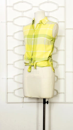 
            
                Load image into Gallery viewer, 60s Lime Green Casual Plaid
            
        