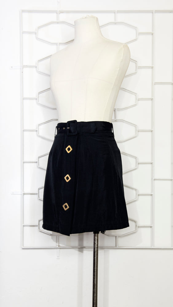 A-line Mini Skirt With Hard-ware