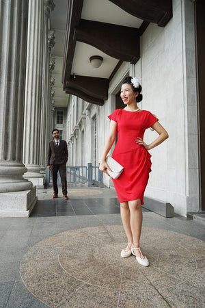 
            
                Load image into Gallery viewer, RUTH Side Drape Dress
            
        