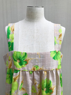 
            
                Load image into Gallery viewer, 70s Green Floral Sun Dress
            
        