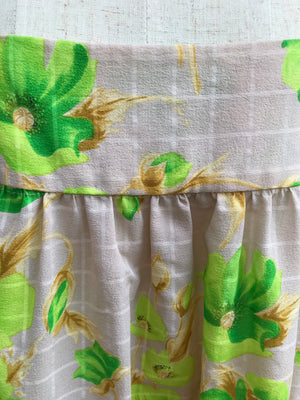 
            
                Load image into Gallery viewer, 70s Green Floral Sun Dress
            
        